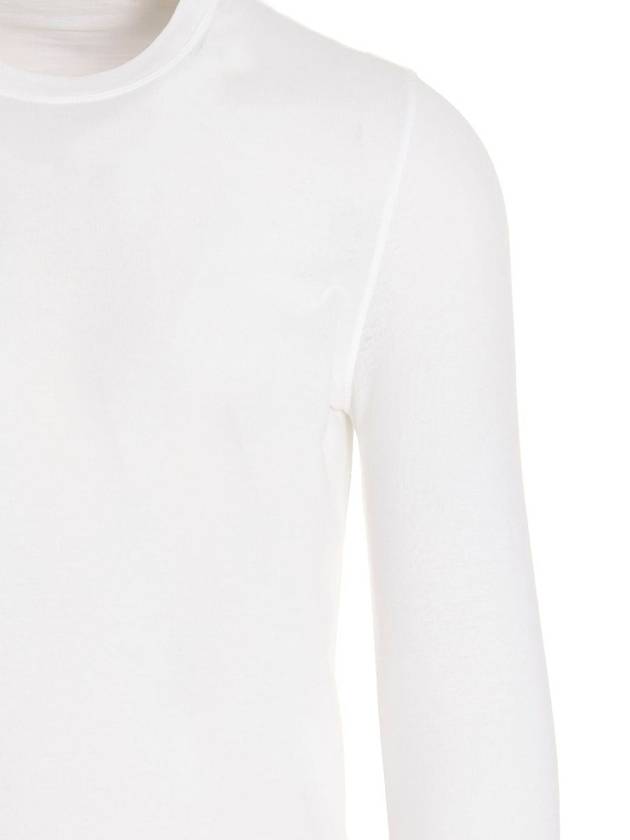 Long Sleeve T-Shirt 812643 ZG380 Z0001 WHITE - ZANONE - BALAAN 5