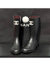 Boots Caoutchouc Black - CHANEL - BALAAN 2