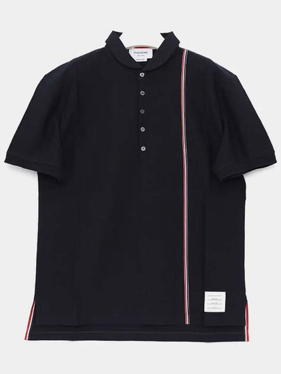 RWB Stripe Polo Shirt Navy - THOM BROWNE - BALAAN 2