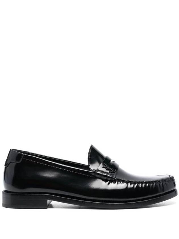 Le Leather Loafer Black - SAINT LAURENT - BALAAN 2