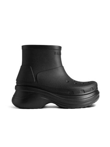 Women's Crocs Rain Boots Black - BALENCIAGA - BALAAN 1