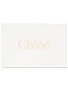 Alphabet Grain Leather Flap Small Bicycle Wallet Pink - CHLOE - BALAAN.