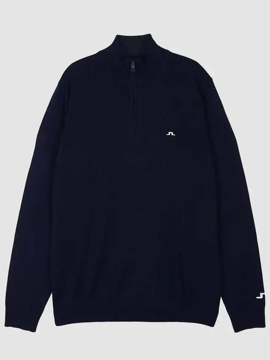 Men's Kian Zip-up Sweater Navy - J.LINDEBERG - BALAAN 2