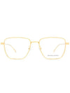 Eyewear Logo Temple Square Glasses Gold - BOTTEGA VENETA - BALAAN.