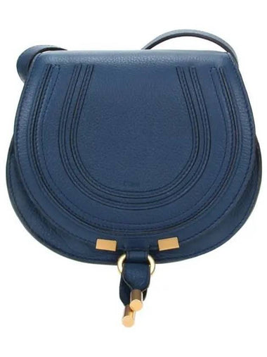 Marcie Small Saddle Cross Bag Navy - CHLOE - BALAAN 1