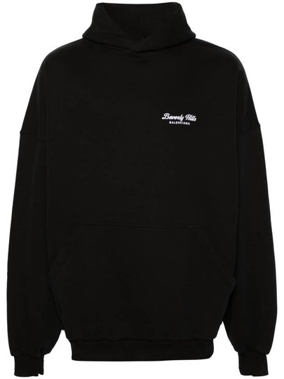 Beverly Hills Embroidered Hoodie Black - BALENCIAGA - BALAAN 2