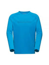 Selun FL Logo Long Sleeve T-shirt Blue - MAMMUT - BALAAN 2