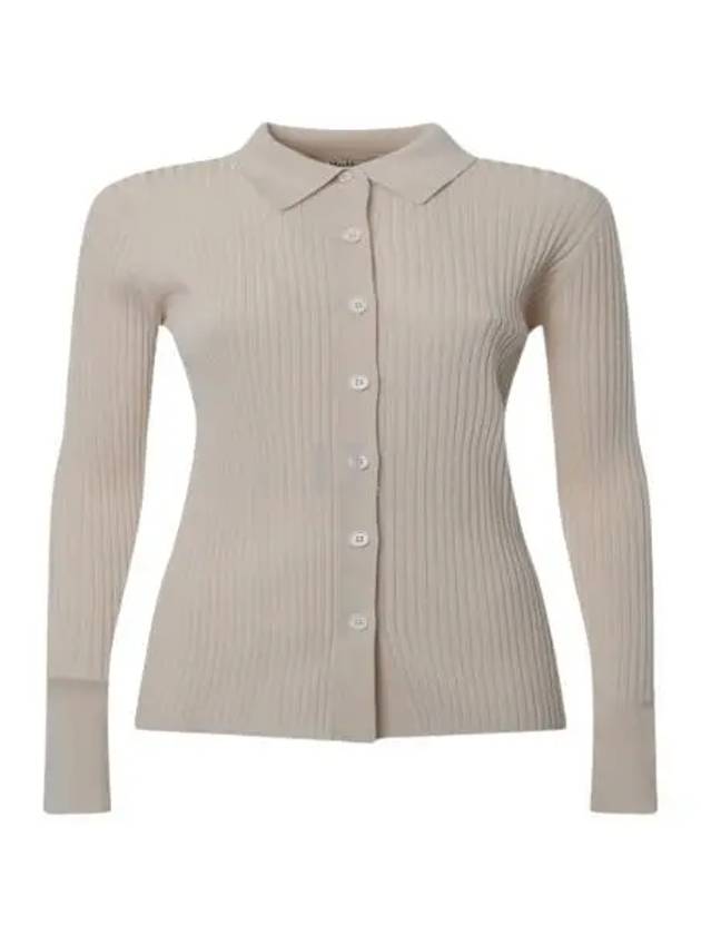 Tropea Ribbed Cardigan Natural - S MAX MARA - BALAAN 2