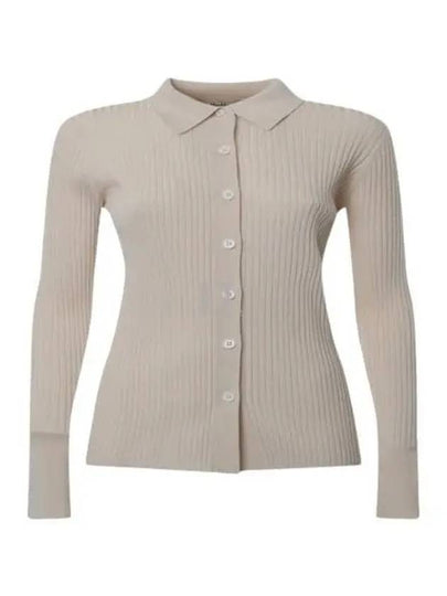 Tropea Ribbed Cardigan Natural - S MAX MARA - BALAAN 2