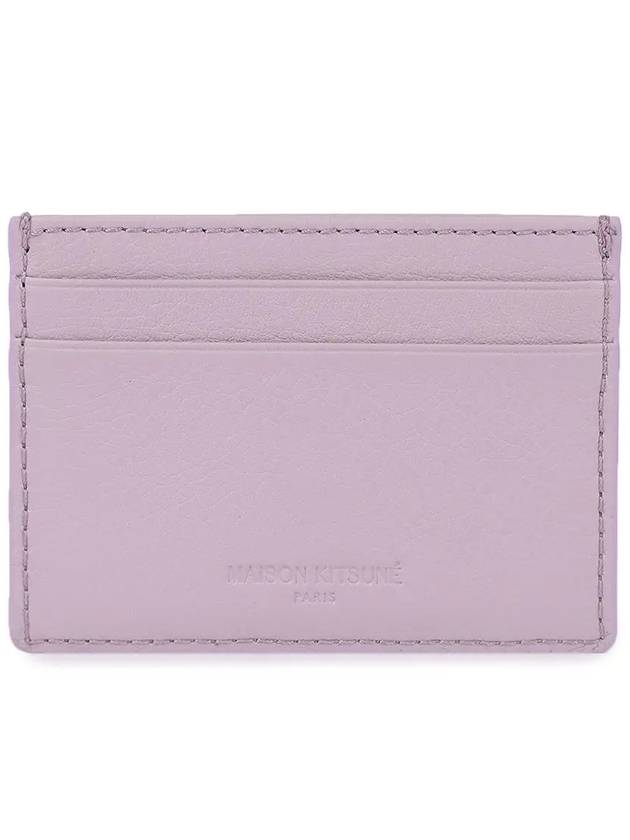 Fox Patch Card Wallet Lime Lilac - MAISON KITSUNE - BALAAN 4