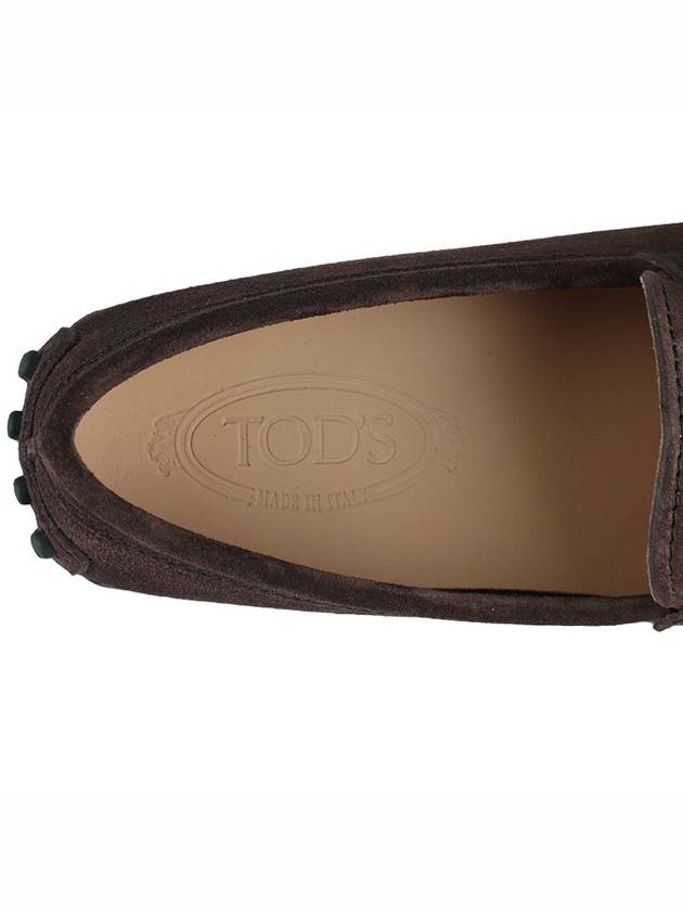 Men's Suede Gommino Driving Shoes Brown - TOD'S - 9
