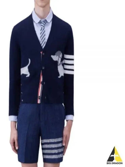 Hector 4 Bar Stripe Cardigan Black - THOM BROWNE - BALAAN 2