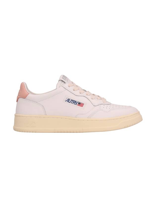 Medalist Pink Tab Leather Low Top Sneakers White - AUTRY - BALAAN 2