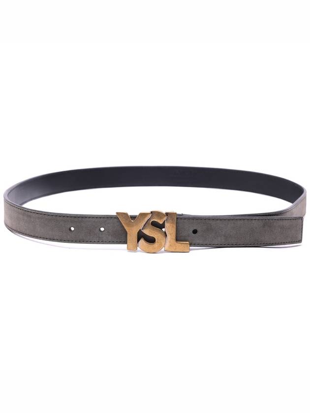 Men's YSL logo belt 274610_C0W0G_1225 - SAINT LAURENT - BALAAN 4