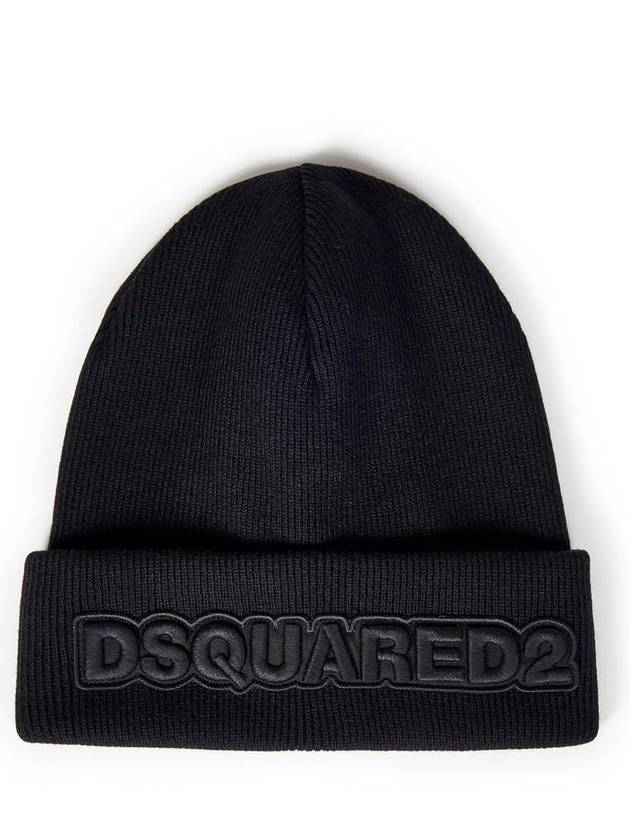 logo embroidery beanie black - DSQUARED2 - BALAAN 2