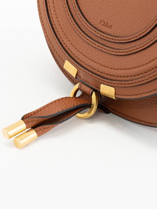 Marcie Saddle Small Grained Leather Cross Bag Tan - CHLOE - BALAAN 6