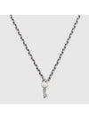 Trademark Chain Necklace Silver - GUCCI - BALAAN 4