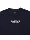 Formula Logo Print Short Sleeve T-Shirt Blue - BARBOUR - BALAAN 4