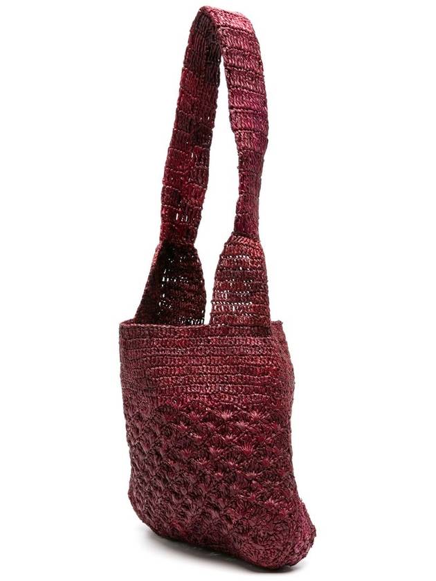 Praia Raffia Small Tote Bag Purple Women s - ISABEL MARANT - BALAAN 4