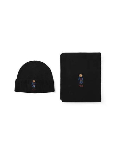 PC1044 001 Bear Set Muffler Beanie - POLO RALPH LAUREN - BALAAN 1