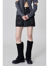 Nylon Pocket Zipper Short H-line Skirt Black - DIAIRE - BALAAN 2