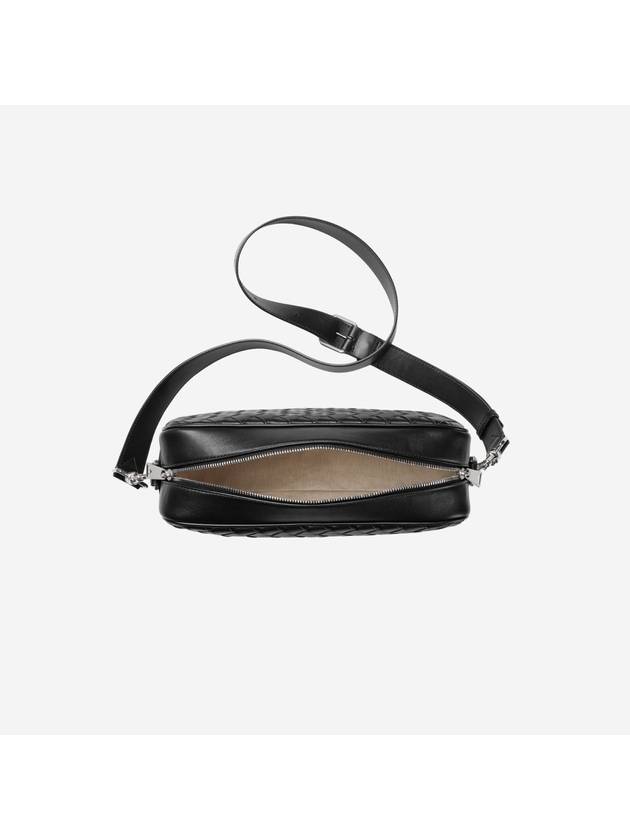 Intrecciato Camera Medium Cross Bag Black - BOTTEGA VENETA - BALAAN 3