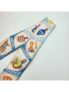 Funny Ice Cream Twilly Scarf Aqua - HERMES - BALAAN 7