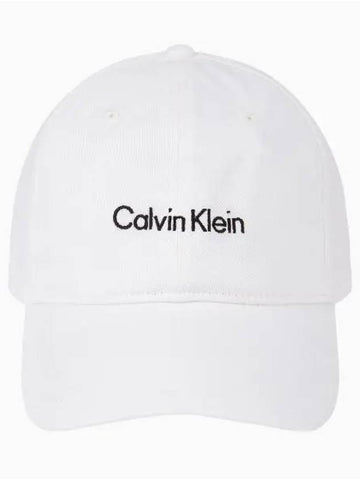 JEANS Unisex CKJ Title Case Logo Ball Cap 4D5021G YAF - CALVIN KLEIN - BALAAN 1