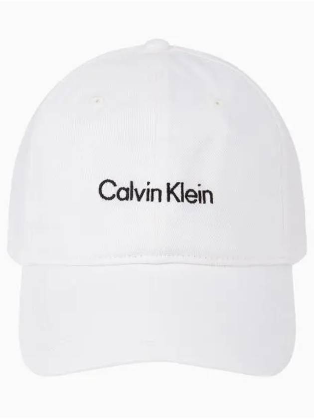 JEANS Unisex CKJ Title Case Logo Ball Cap 4D5021G YAF - CALVIN KLEIN - BALAAN 1