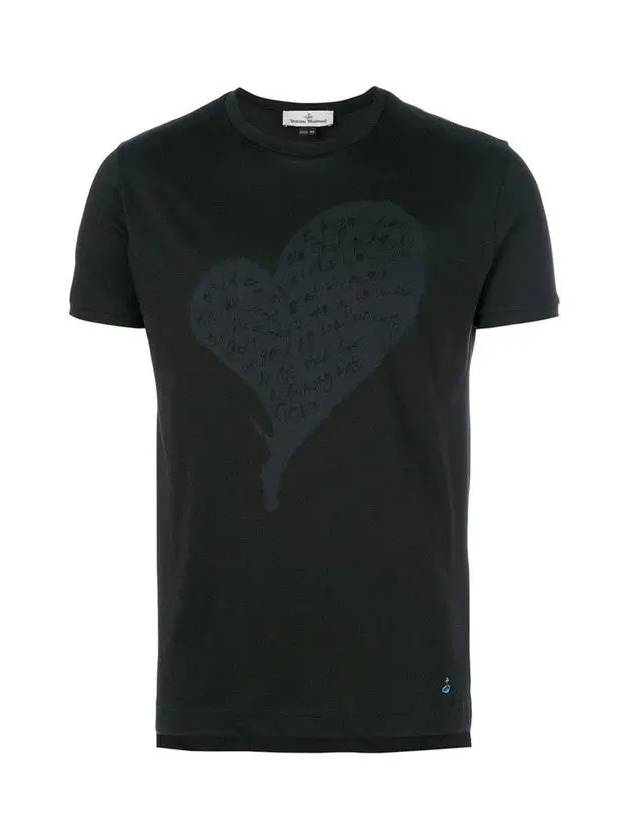 Vivien ORB logo heart printing short sleeve t shirt S25GC0384 900 - VIVIENNE WESTWOOD - BALAAN 2