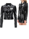 Reedition Vinyl Jacket Black - COURREGES - BALAAN 10