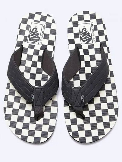 T Street Print Flip Flops Black - VANS - BALAAN 2