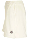 Women's Terrycloth Shorts White - MONCLER - BALAAN 4