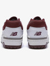 550 Logo Low Top Sneakers White Burgundy - NEW BALANCE - BALAAN 6