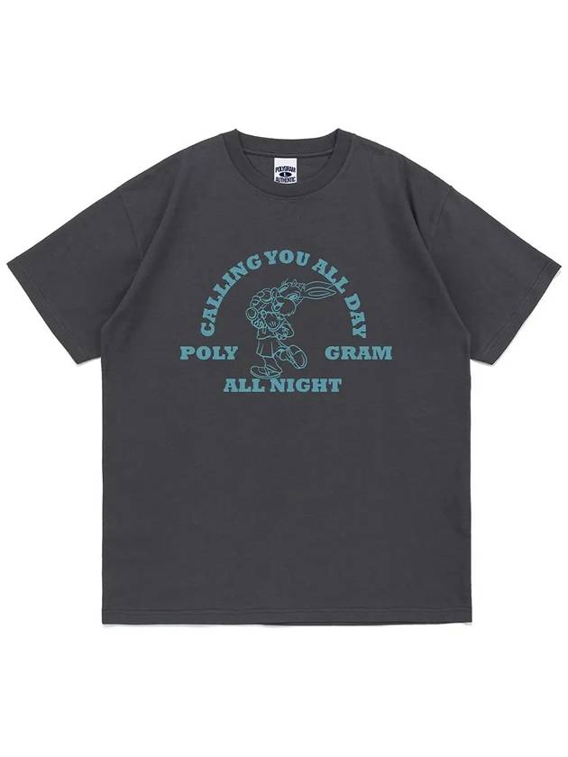 CALLING BUNNY T SHIRTS CHARCOAL - POLYGRAM - BALAAN 3