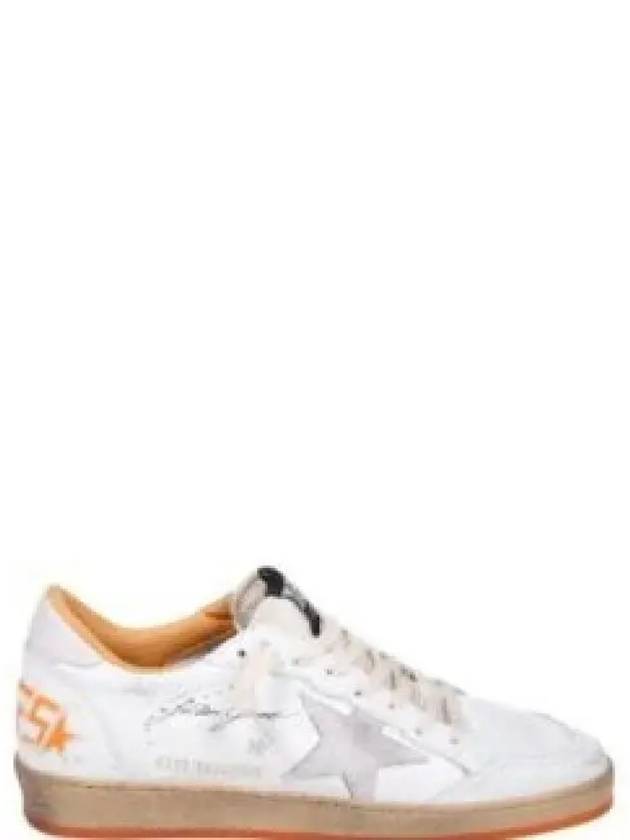 Ball Star Wishes Leather Low Top Sneakers Orange - GOLDEN GOOSE - BALAAN 2