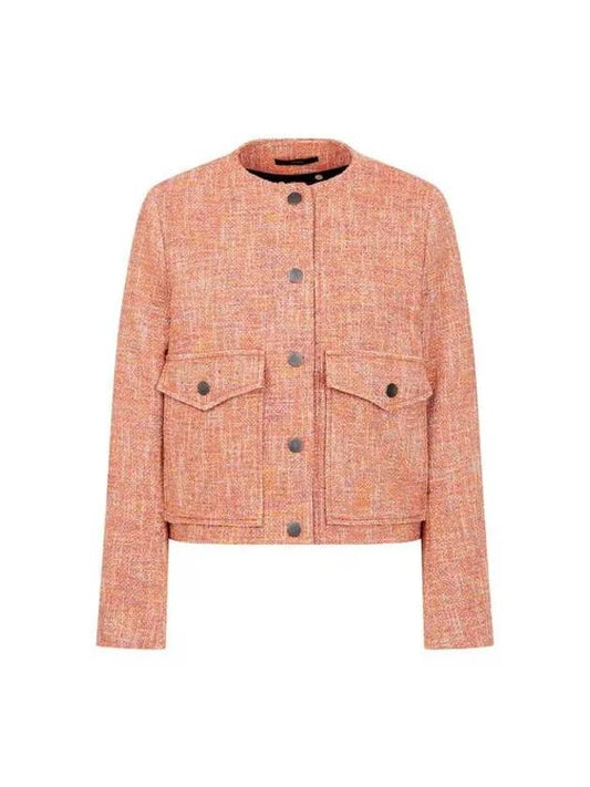 Women s Snap Button Tweed Jacket Dark Orange - PAUL SMITH - BALAAN 1