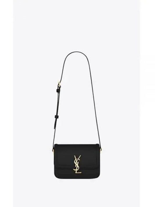 Gold Hardware Monogram Small Solferino Shoulder Bag Black - SAINT LAURENT - BALAAN 2