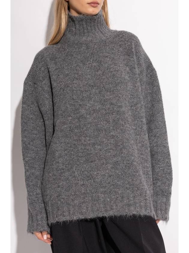 JIL SANDER Oversized Turtleneck, Women's, Grey - JIL SANDER - BALAAN 3