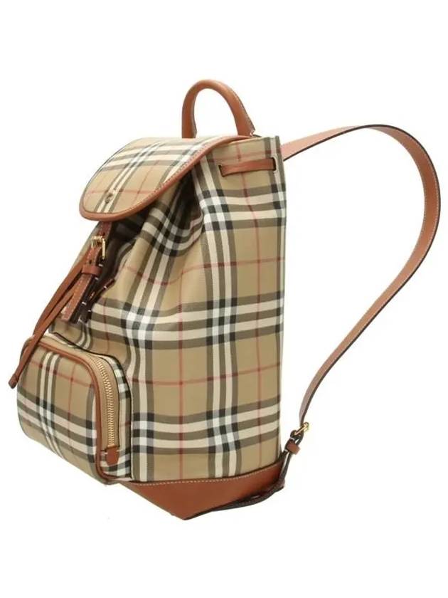 Check Backpack Brown Archive Beige - BURBERRY - BALAAN 3