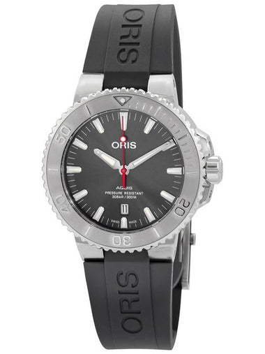 Oris Aquis Automatic Grey Dial Men's Rubber Watch 01 733 7730 4153-07 4 24 63EB - ORIS - BALAAN 1