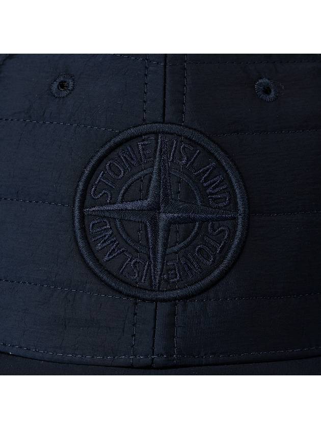 Nylon Metal 6 Panel Ball Cap Navy - STONE ISLAND - BALAAN 7