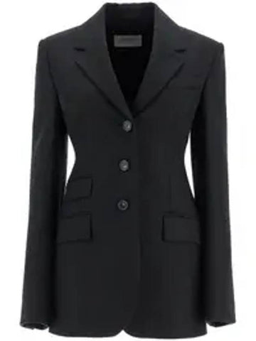 Office Stretch Wool Jacket Black - MAX MARA SPORTMAX - BALAAN 1