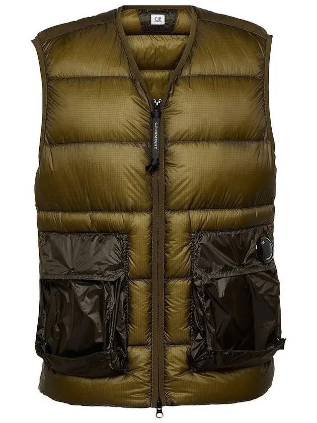 Lens Detail Zip-Up Quilted Vest Green - CP COMPANY - BALAAN 2