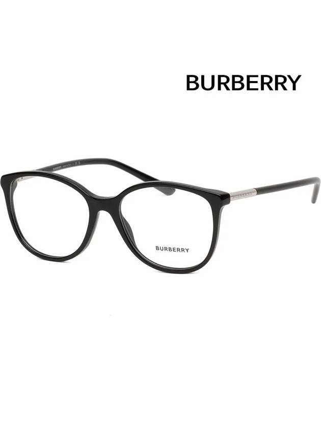 Eyewear Round Frame Eyeglasses Black - BURBERRY - BALAAN 4