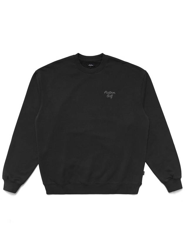 Health SeekersGolfers Crew Neck Sweatshirt BLACK M3313LFS03BLK - MALBON GOLF - BALAAN 2