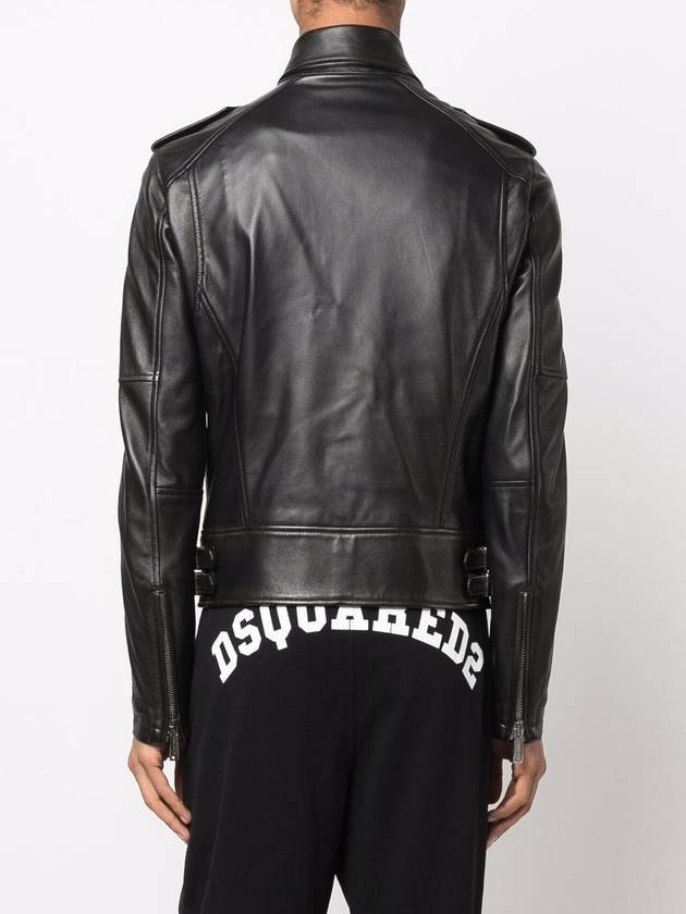 DSQUARED2 KIODO LEATHER JACKET - DSQUARED2 - BALAAN 4