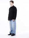 Men s M243OT02BK Dense Cable Collar Neck Knit Button Cardigan Black - CHANCE'S NOI - BALAAN 6