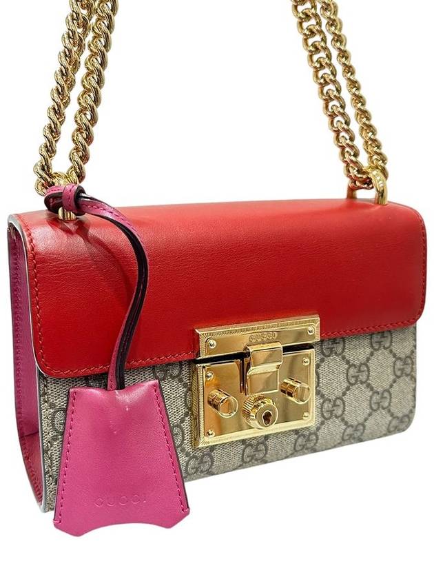 409487 Pink Padlock Small Chain Shoulder Bag - GUCCI - BALAAN 3