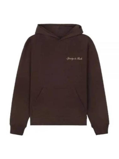 Hooded Sweatshirt HOAW237CH 10 Free Chocolate - SPORTY & RICH - BALAAN 1